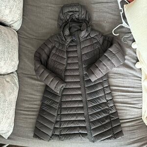 Patagonia Long Down Puffer Coat Jacket Small Black